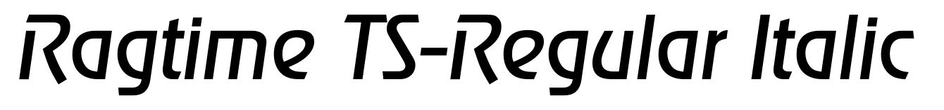 Ragtime TS-Regular Italic